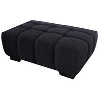 HOCKER in Textil Dunkelgrau  - Dunkelgrau/Schwarz, Konventionell, Textil/Metall (106/40/72cm) - Hom`in