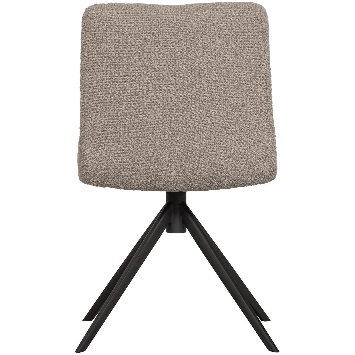 STUHL  in Bouclé Textil  - Sandfarben/Schwarz, Design, Textil/Metall (48/80/45cm) - Livetastic