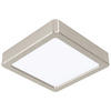 STROPNÍ LED SVÍTIDLO, 16/16/2,8 cm - bílá/barvy niklu, Basics, kov/plast (16/16/2,8cm) - Xora