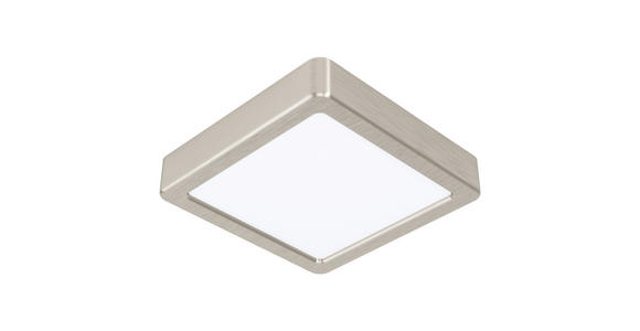 LED-DECKENLEUCHTE 16/16/2,8 cm   - Weiß/Nickelfarben, Basics, Kunststoff/Metall (16/16/2,8cm) - Novel
