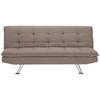 SCHLAFSOFA in Textil Braun  - Silberfarben/Braun, Basics, Textil/Metall (194/87/102cm) - MID.YOU