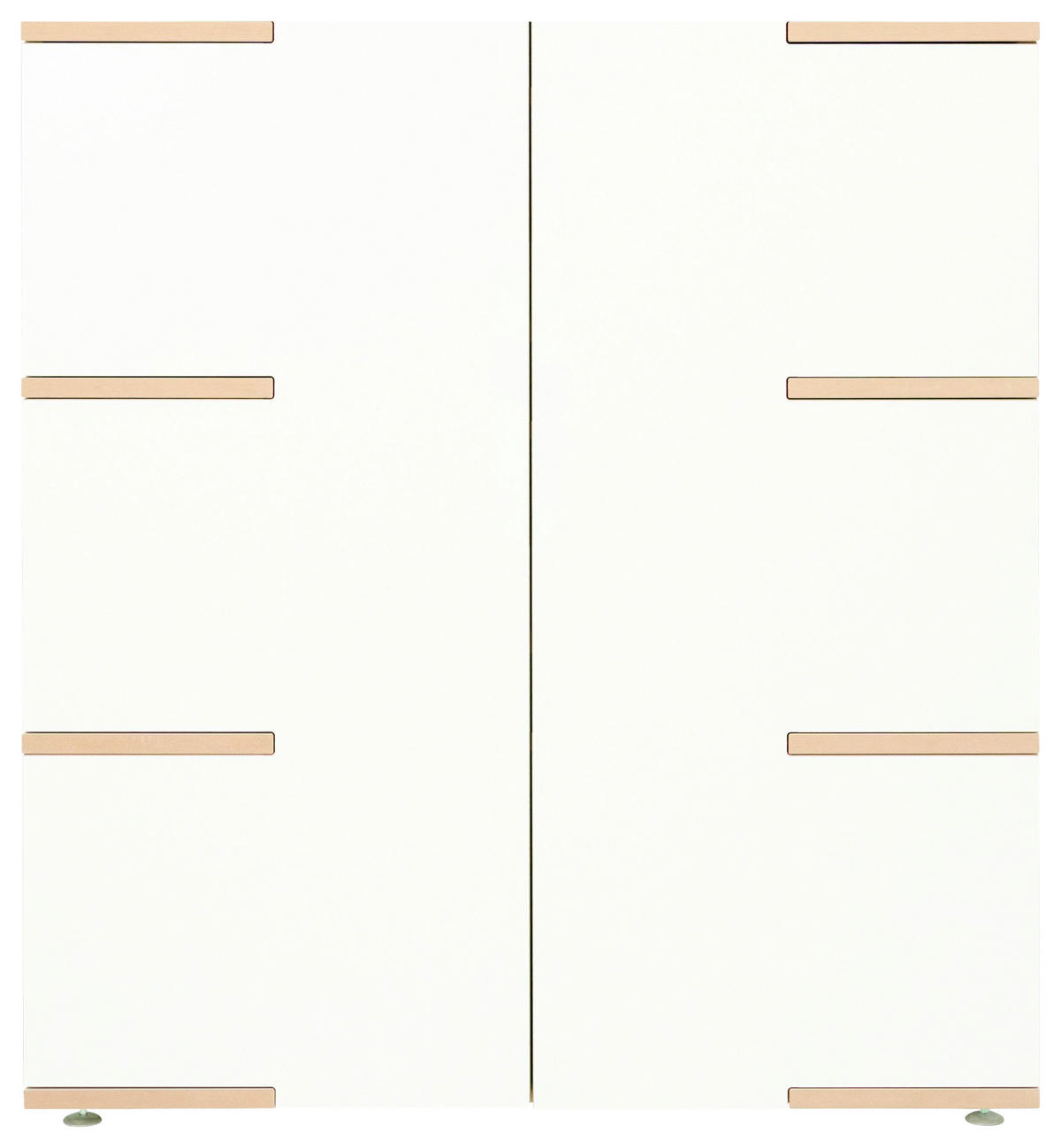 KOMMODE  in 100/110/45 cm  - Buchefarben/Alufarben, Design, Holzwerkstoff (100/110/45cm) - Tojo