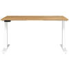 SCHREIBTISCH höhenverstellbar  - Eichefarben/Weiß, MODERN, Holzwerkstoff/Metall (140/80/72-118cm) - Novel