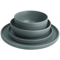 TAFELSERVICE Grau 24-teilig  - Grau, LIFESTYLE, Keramik - Novel