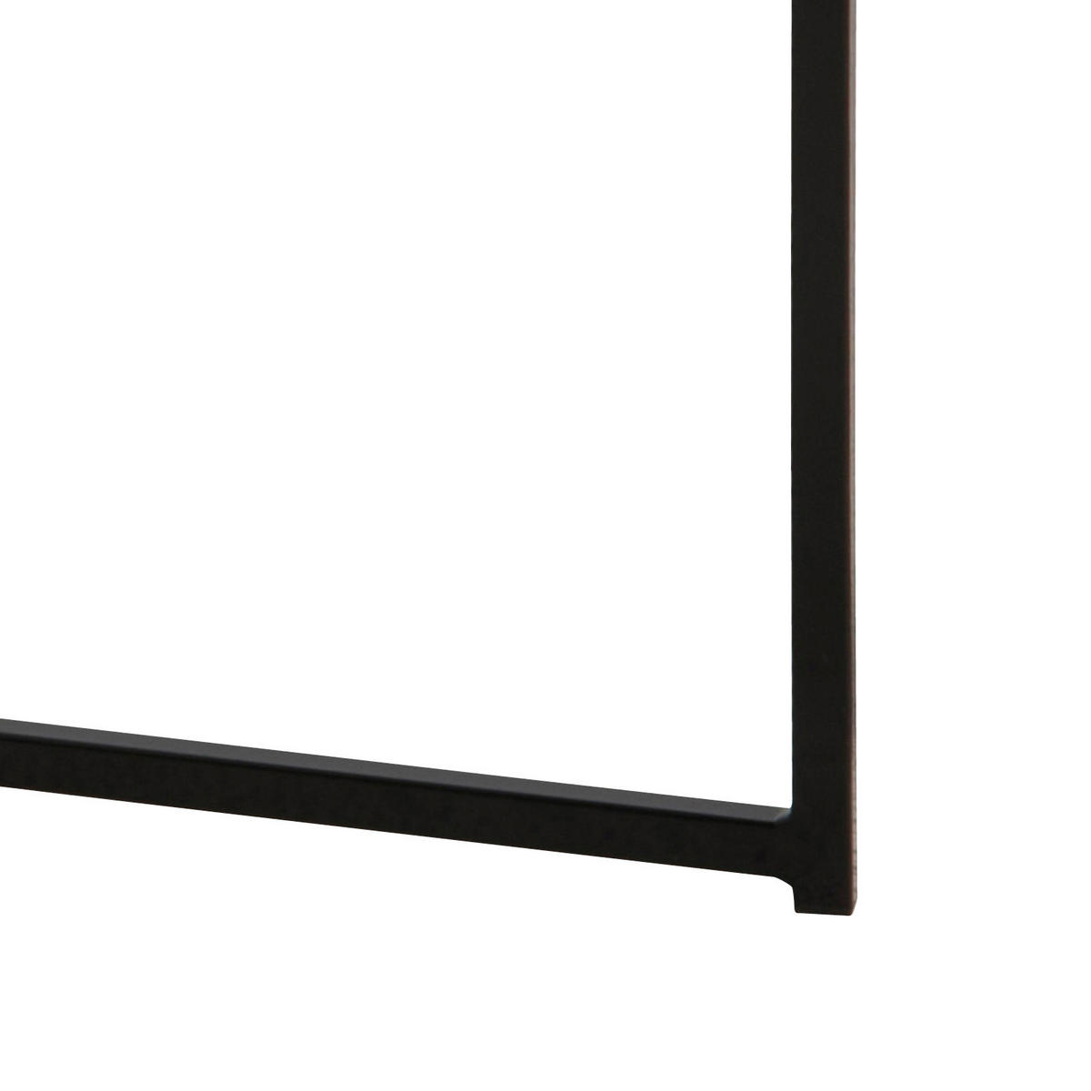 KLUB STOČIĆ  crna, bela  - bela/crna, Trendi, staklo/metal (80/80/45cm) - Carryhome