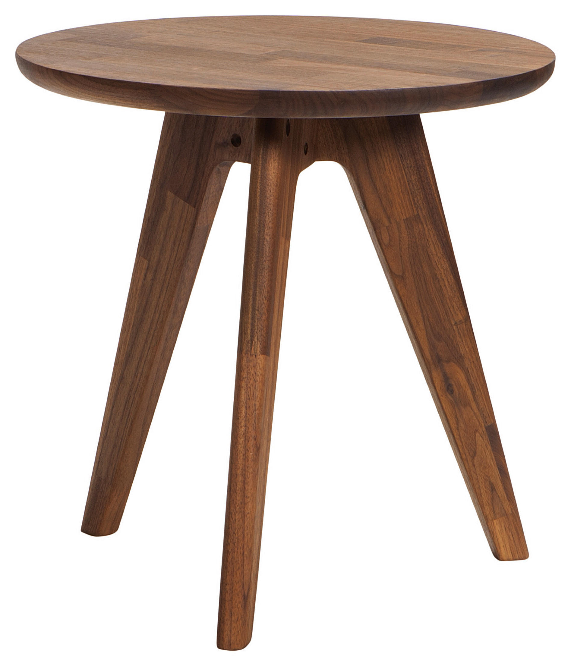 NACHTSCHRANK 45/52/45 cm Nussbaum massiv  - Nussbaumfarben, Design, Holz (45/52/45cm) - Hasena