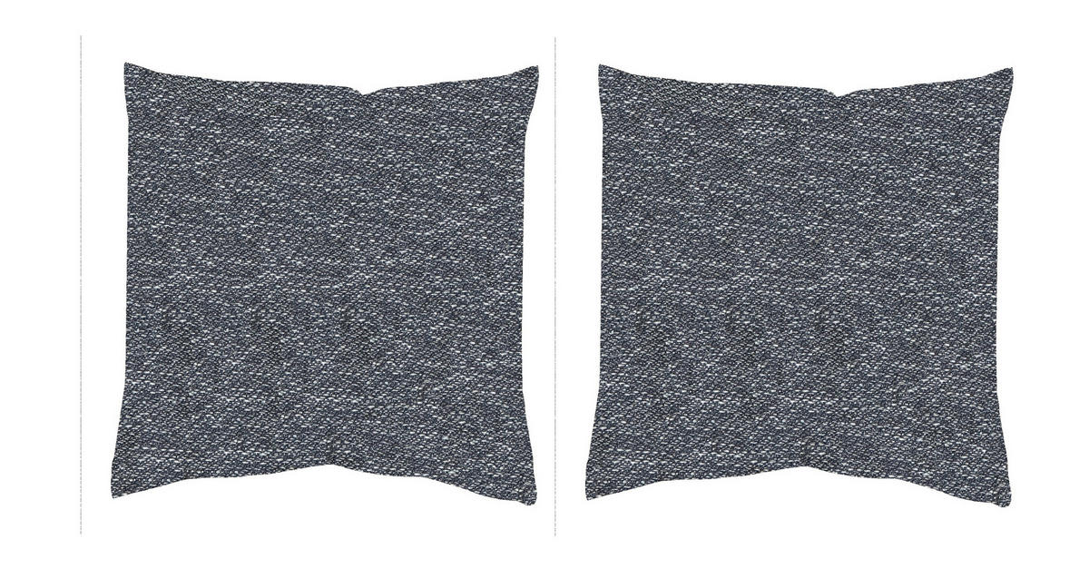 KISSENHÜLLEN-SET FJELLA 50/50 cm  - Anthrazit Hochglanz, Basics, Textil (50/50cm)