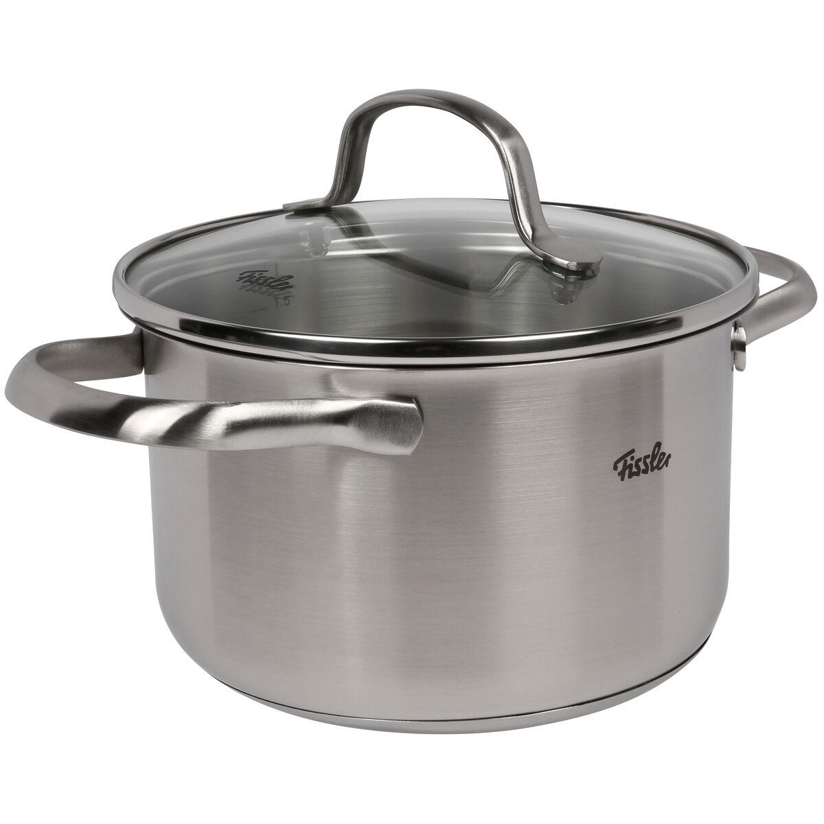 KOCHTOPF San Francisco 3,3 L  - Silberfarben, Basics, Glas/Metall (20cm) - Fissler