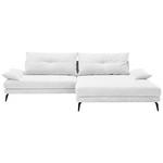 ECKSOFA in Flachgewebe Naturfarben  - Schwarz/Naturfarben, KONVENTIONELL, Textil/Metall (294/176cm) - Carryhome