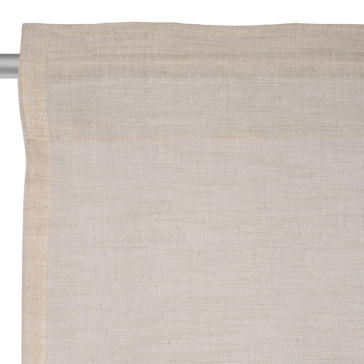 FERTIGVORHANG transparent  - Sandfarben, Basics, Textil (140/245cm) - Esposa