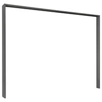 PASSEPARTOUTRAHMEN 280/215/23 cm   - Graphitfarben, Konventionell, Holzwerkstoff (280/215/23cm) - Ti'me