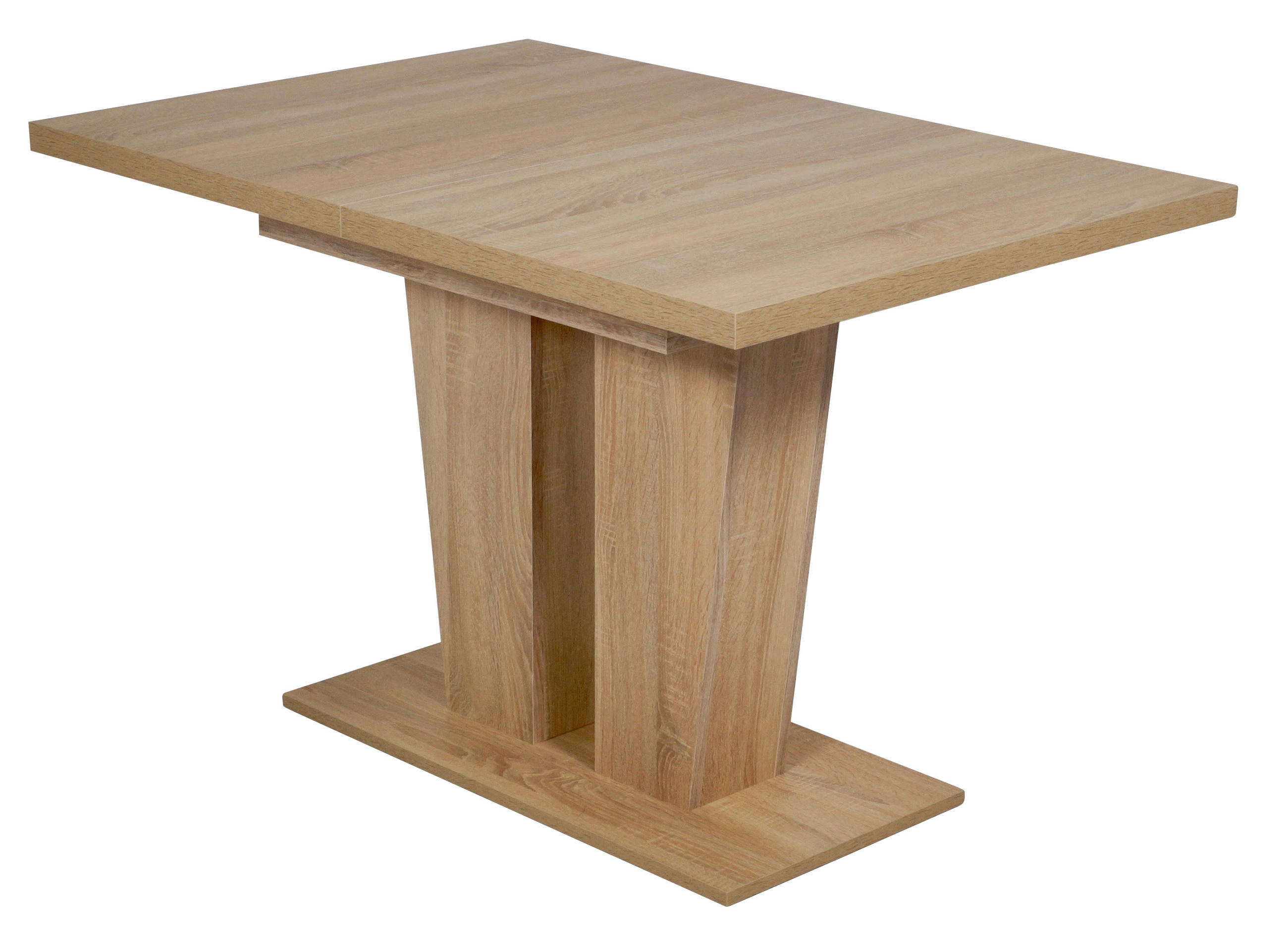 ESSTISCH Sonoma Eiche rechteckig  ausziehbar  - Sonoma Eiche, KONVENTIONELL, Holzwerkstoff (120/80/76cm) - MID.YOU
