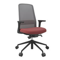 DREHSTUHL Grau, Rot, Schwarz  - Rot/Schwarz, MODERN, Kunststoff/Textil (70/103-115/70cm)