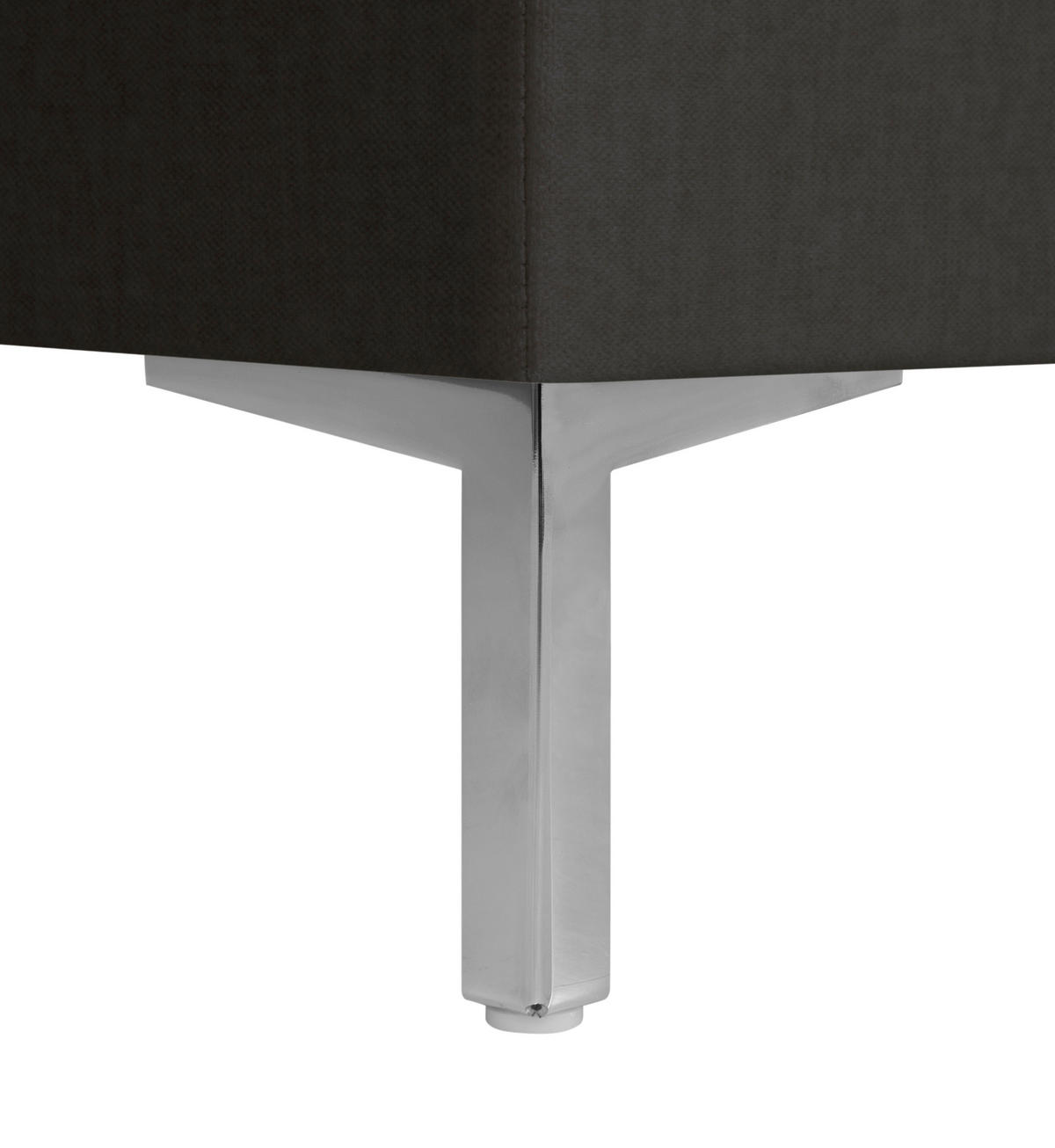 BOXSPRINGBETT 140/200 cm  in Anthrazit  - Anthrazit/Alufarben, Modern, Textil (140/200cm) - MID.YOU