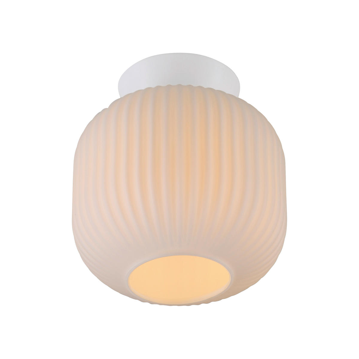 LED-DECKENLEUCHTE SW NAMI 20/20/22 cm   - Weiß, KONVENTIONELL, Glas/Kunststoff (20/20/22cm) - Schöner Wohnen