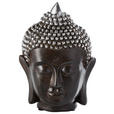 BUDDHAKOPF 11,5/16/11 cm  - Multicolor, Basics, Kunststoff (11,5/16/11cm) - Ambia Home