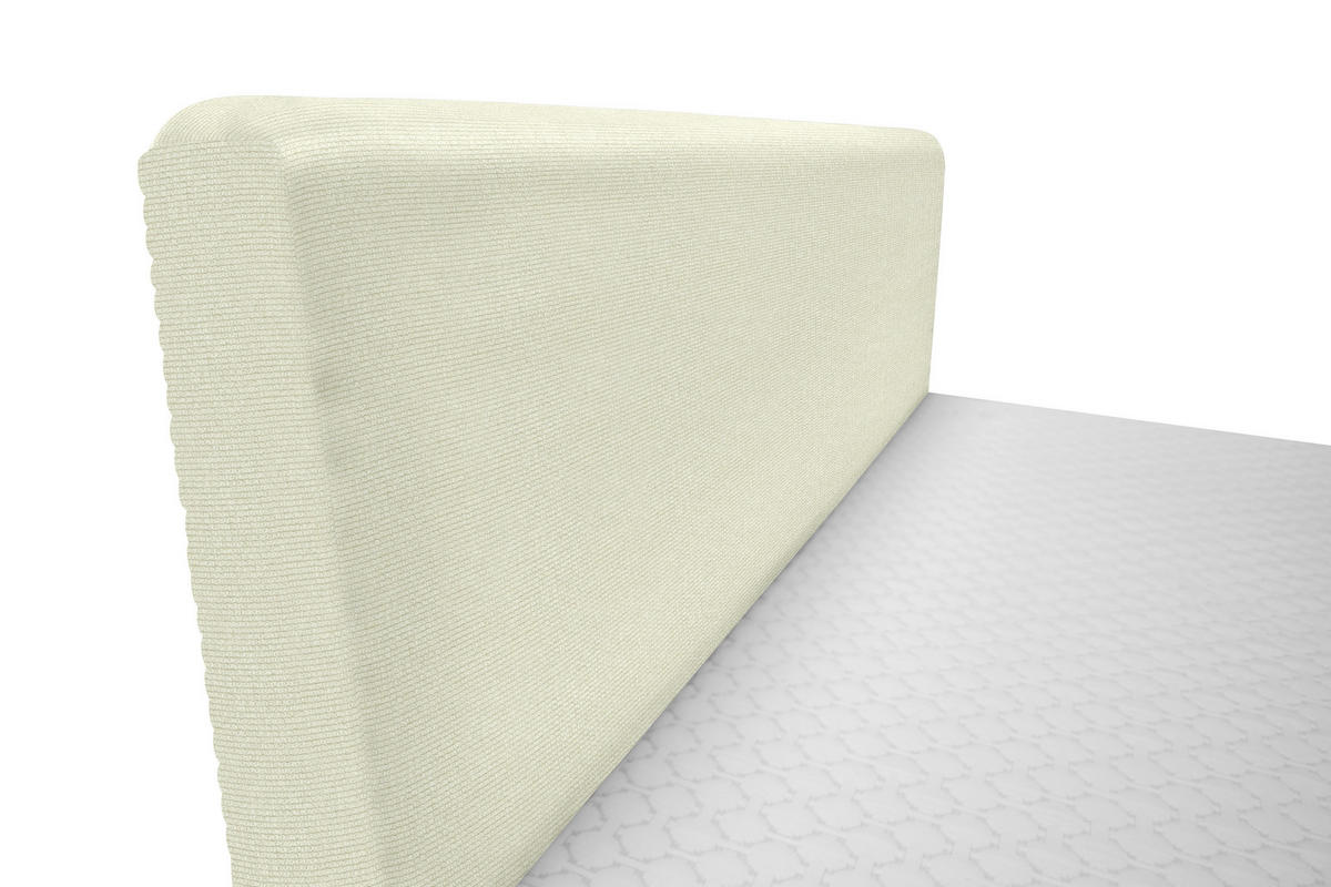 BOXBETT 160/200 cm  in Creme  - Creme/Schwarz, Design, Holz/Holzwerkstoff (160/200cm) - Xora