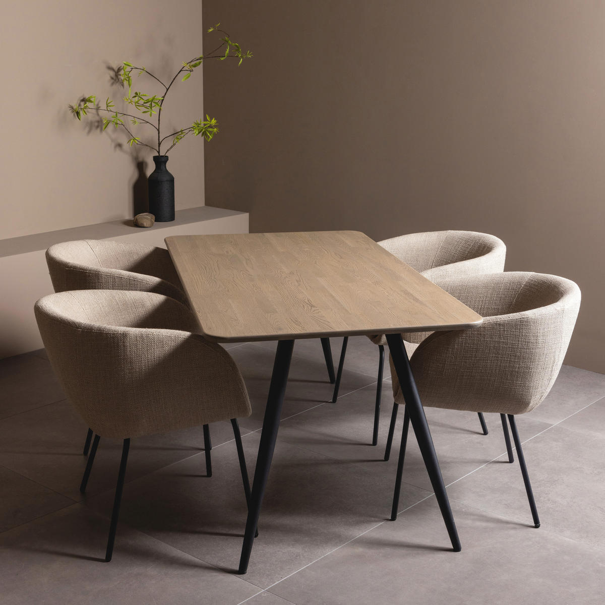 TISCHGESTELL in Metall   - Schwarz, MODERN, Metall (79/72/10cm) - Livetastic