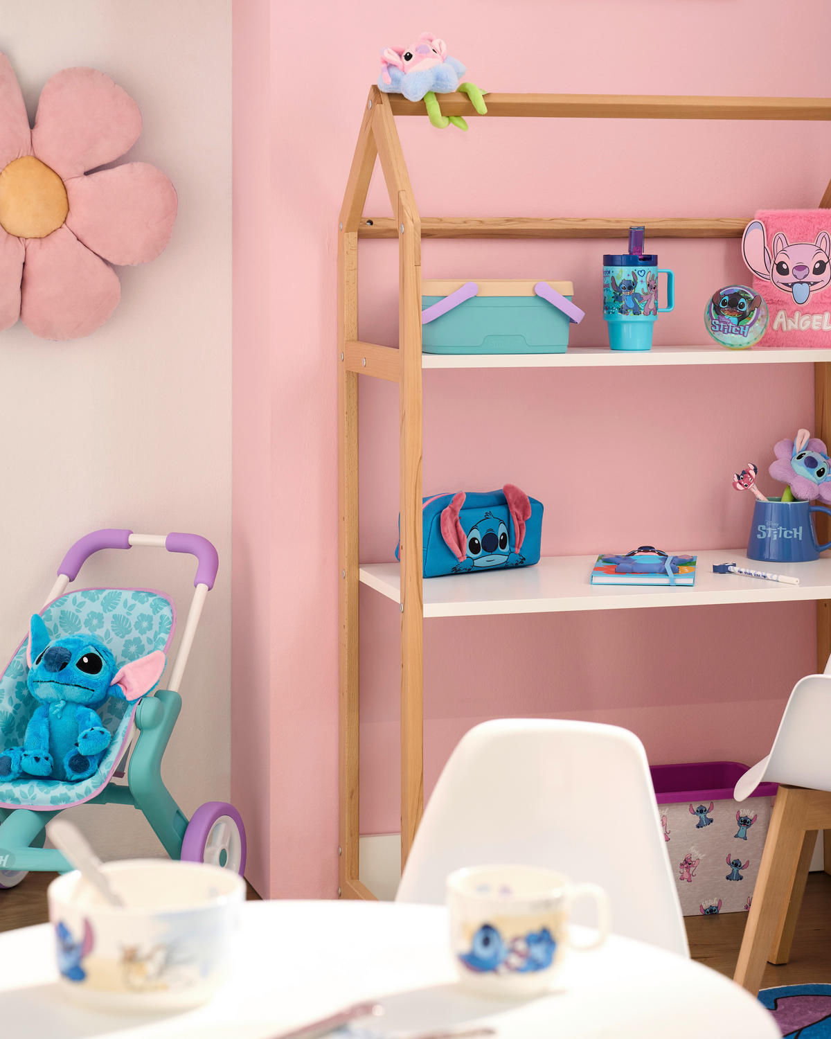 KINDERSCHREIBTISCH    - Naturfarben/Weiß, Trend, Holz (80/122/40cm) - My Baby Lou