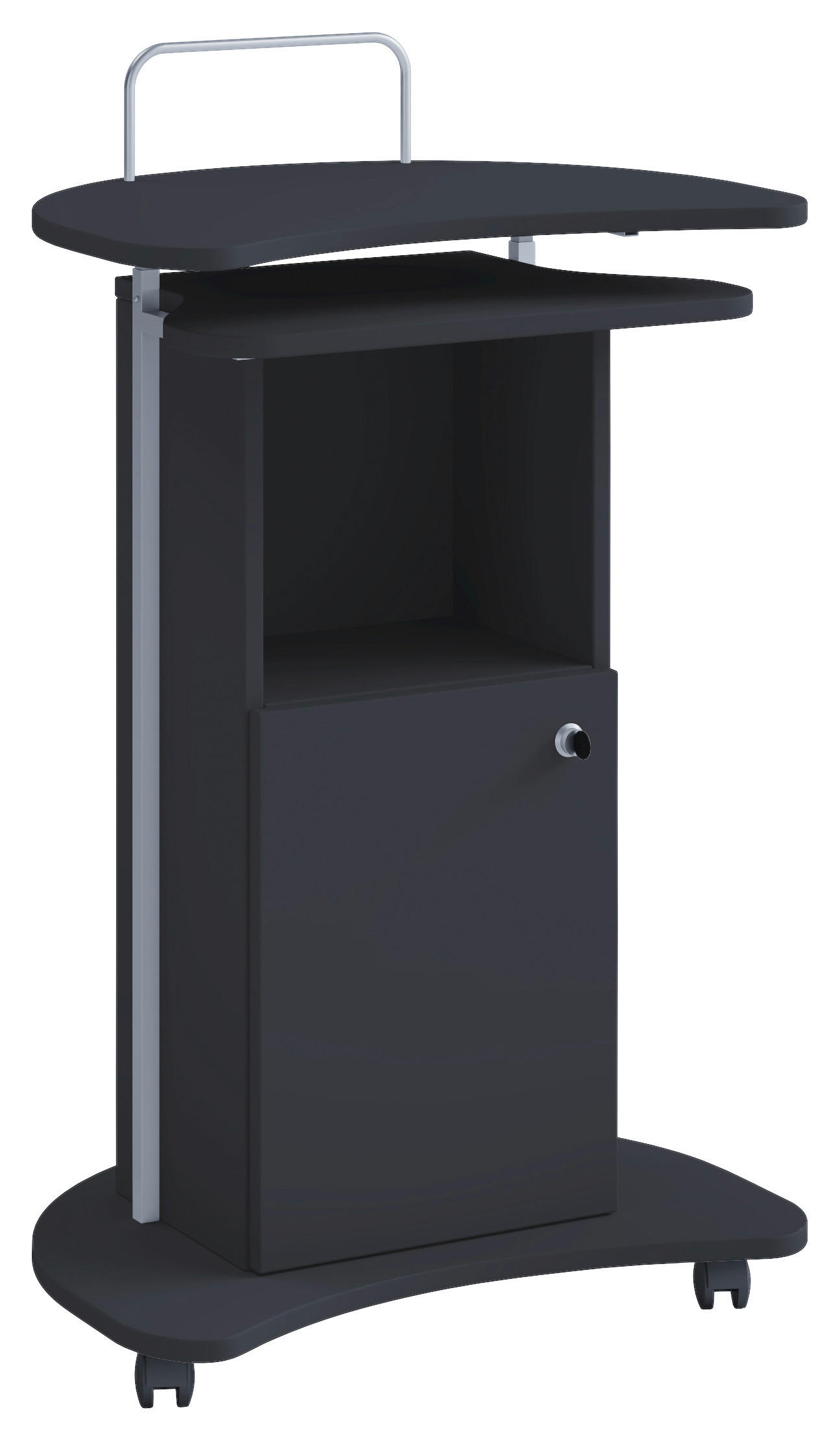 STEHPULT 56/41/93 cm  - Schwarz, Basics, Holzwerkstoff (56/41/93cm) - MID.YOU
