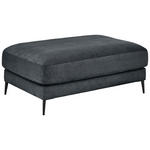 HOCKER Feincord Anthrazit  - Anthrazit/Schwarz, Design, Textil/Metall (120/43/90cm) - Dieter Knoll