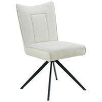 STOL järn vävt tyg  - beige/svart, Design, metall/textil (49/89/66cm) - Carryhome