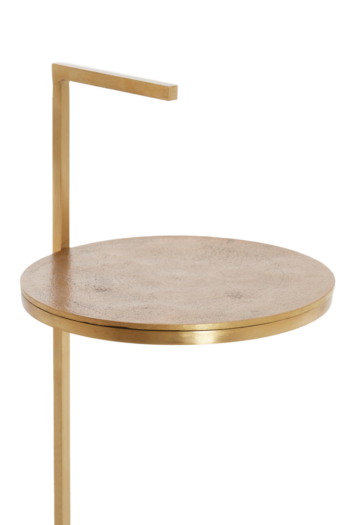 BEISTELLTISCH 26/26/76 cm LEDA Braun, Bronzefarben rund  - Braun/Bronzefarben, Trend, Stein/Metall (26/26/76cm) - Light & Living