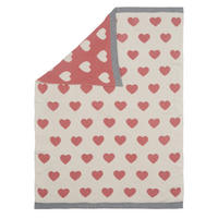 HEBKÁ DEKA, 80/100 cm - pink/přírodní barvy, Trend, textil (80/100cm) - Patinio