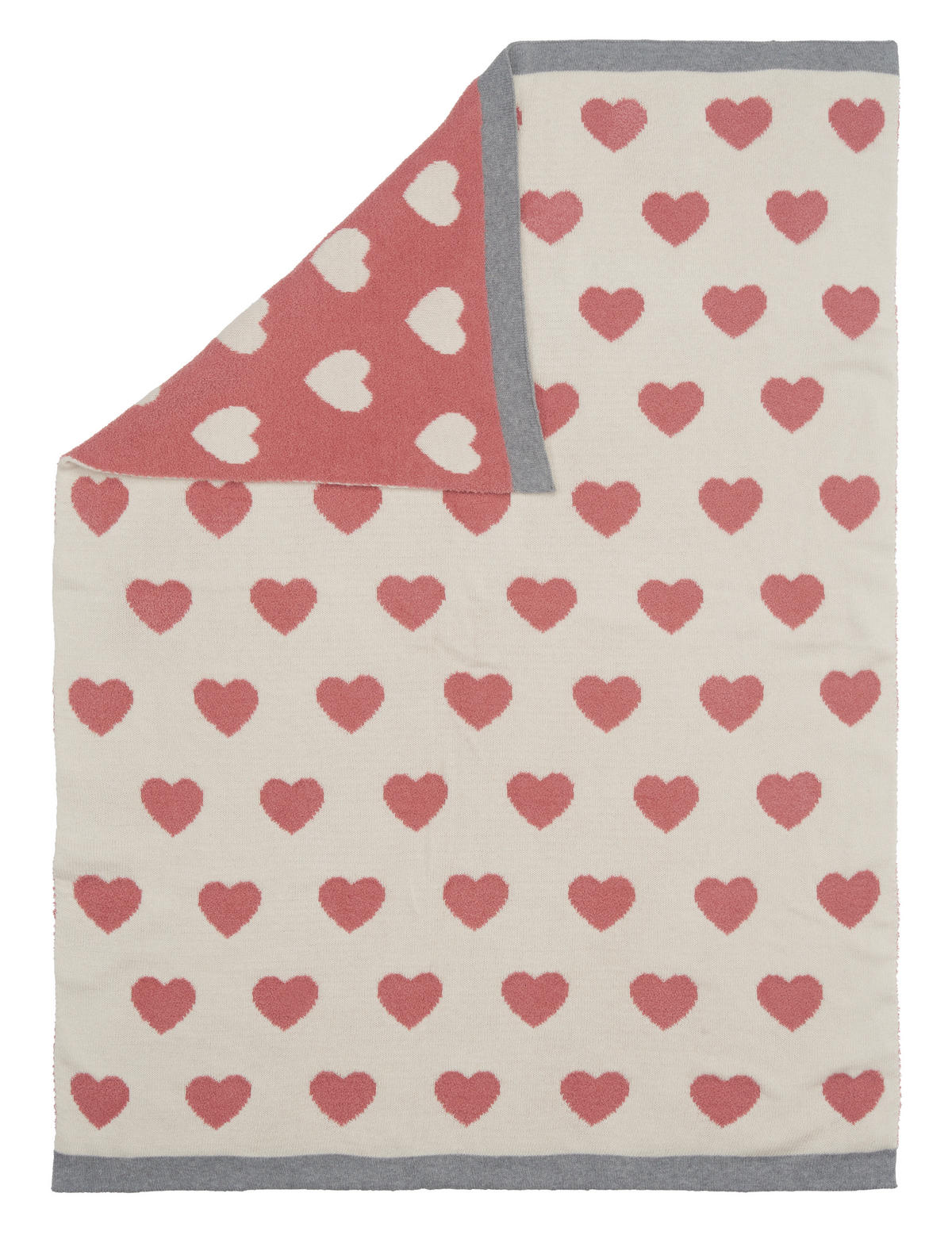 HEBKÁ DEKA, 80/100 cm - pink/přírodní barvy, Trend, textil (80/100cm) - Patinio