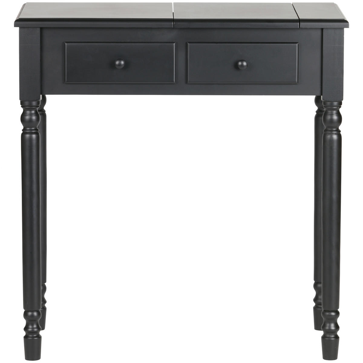 SCHMINKTISCH 75/38/78 cm, Schwarz  - Schwarz, Design, Holz (75/38/78cm) - Livetastic