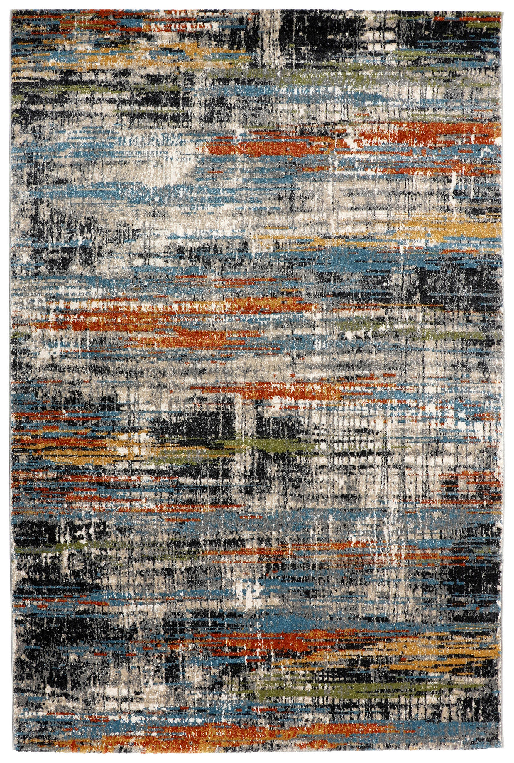 TKANÝ KOBEREC, 120/180 cm, modrá, šedá - šedá/modrá, Design, textil (120/180cm) - Novel