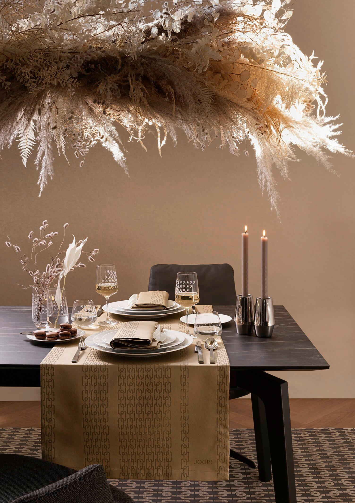 Serviette 2er-Set 50/50 cm   - Goldfarben, Basics, Textil (50/50cm) - Joop!