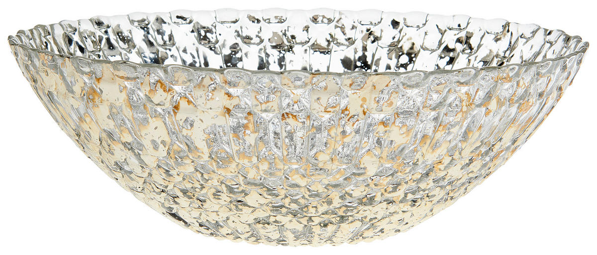 SCHALE 20 cm   - Silberfarben, Basics, Glas (20cm) - Ambia Home