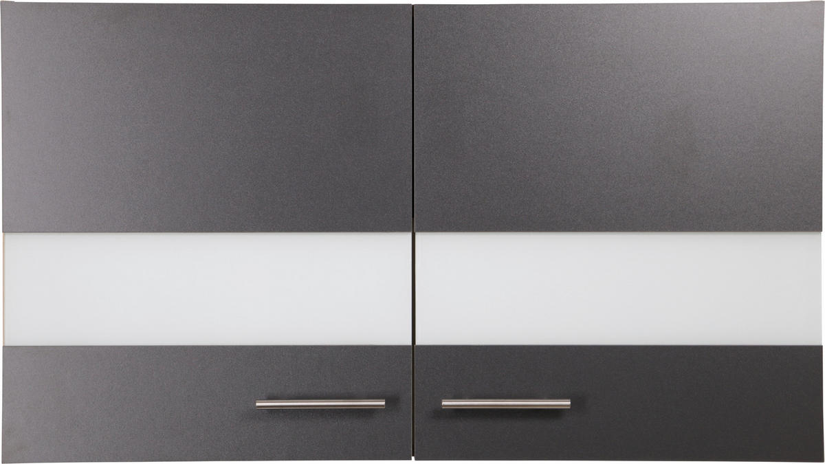 KÜCHENOBERSCHRANK 100/56,1/34,6 cm  in Eichefarben, Grau  - Eichefarben/Silberfarben, Basics, Glas/Holzwerkstoff (100/56,1/34,6cm) - Respekta