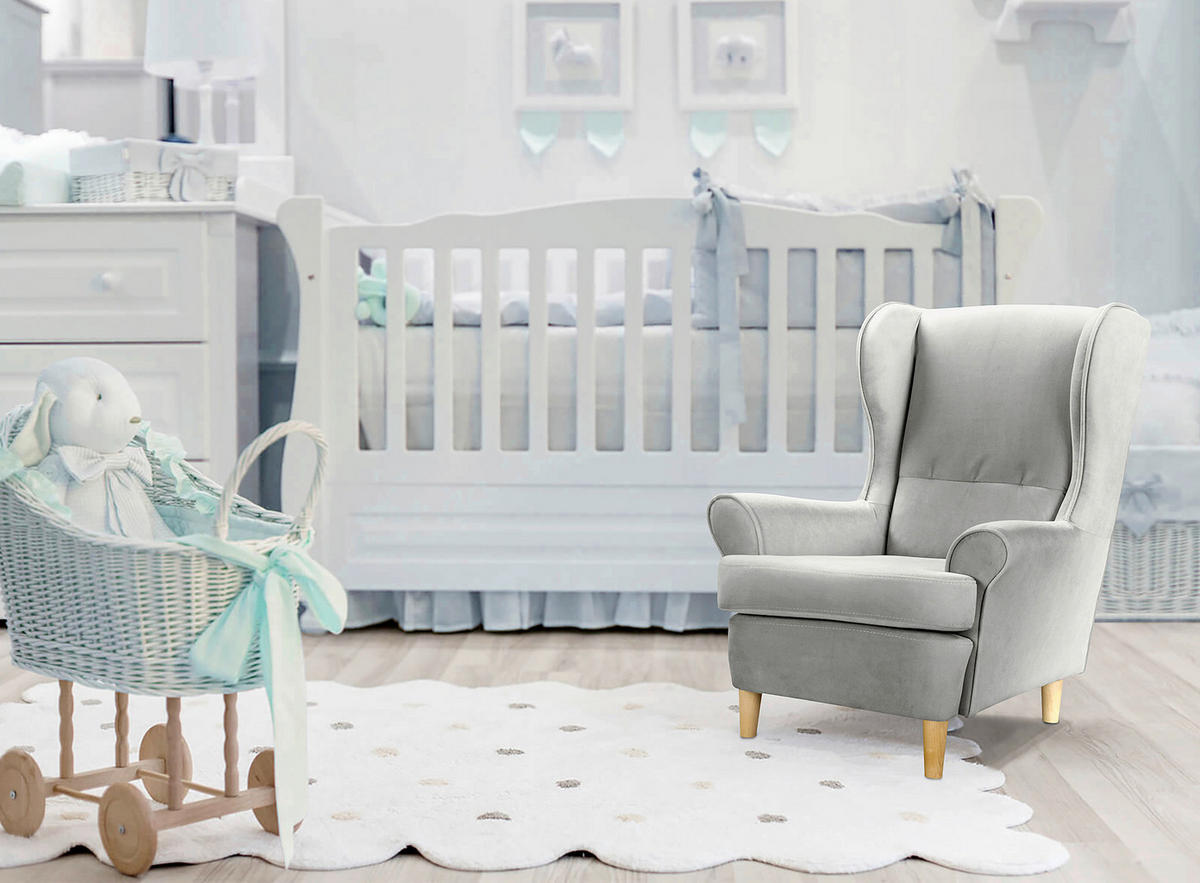 KINDERSESSEL Scandi Mini  - Grau, Design, Textil (60/74/69cm) - Livetastic