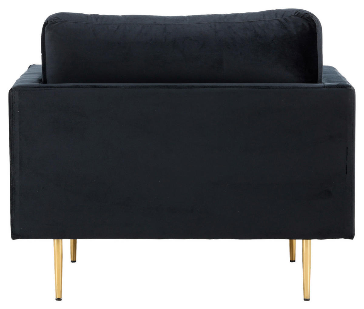 FÅTÖLJ i metall, textil svart, ljusbrun  - ljusbrun/svart, Design, metall/textil (110/84/86cm) - Livetastic