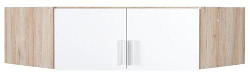 Carryhome NÁSTAVEC NA SKŘÍŇ, bílá, barvy dubu, 117/39/117 cm - bílá,barvy dubu - kompozitní dřevo
