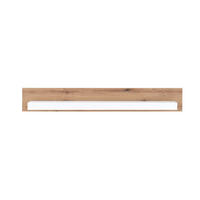WANDBOARD Holzwerkstoff Weiß, Eichefarben  - Eichefarben/Weiß, Design, Holzwerkstoff (150/21/20cm) - MID.YOU