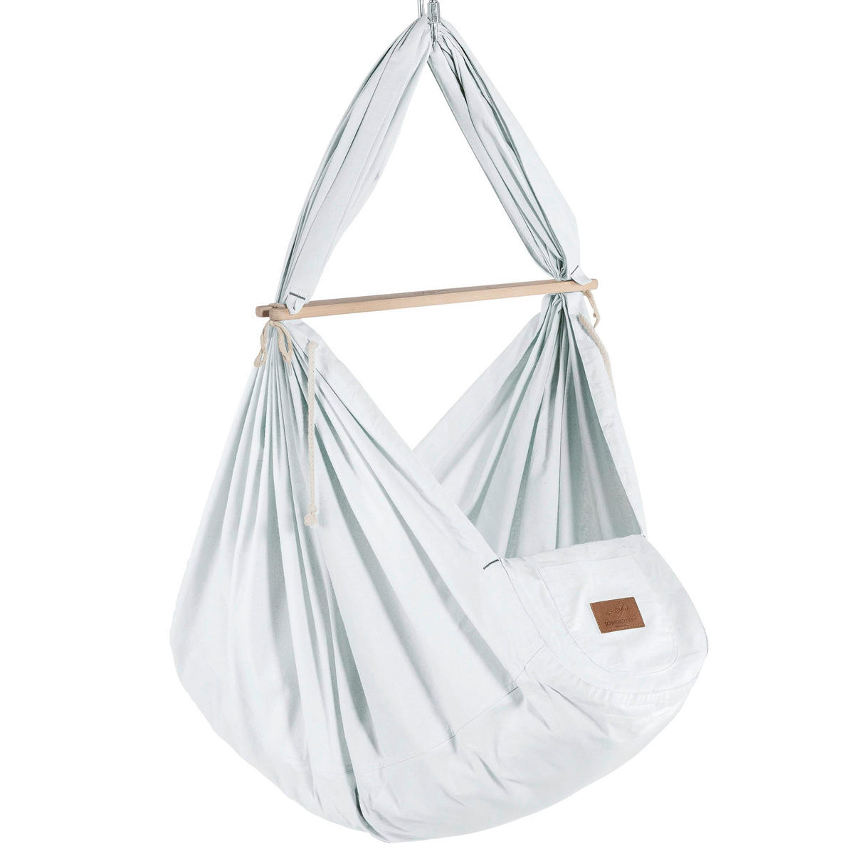 VISEČA MREŽA ZA DOJENČKE     137/30/165 cm     svetlo siva  - svetlo siva, Basics, tekstil (137/30/165cm) - SCHMUSEWOLKE