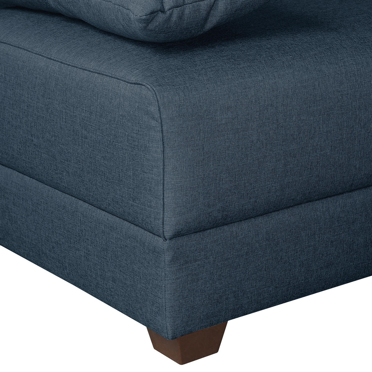 SCHLAFSOFA in Webstoff Dunkelblau  - Dunkelbraun/Dunkelblau, Design, Holz/Textil (202/85/110cm) - MID.YOU