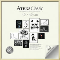 BILDERRAHMEN - Goldfarben, Basics, Papier/Holzwerkstoff (40/40/1,8cm)