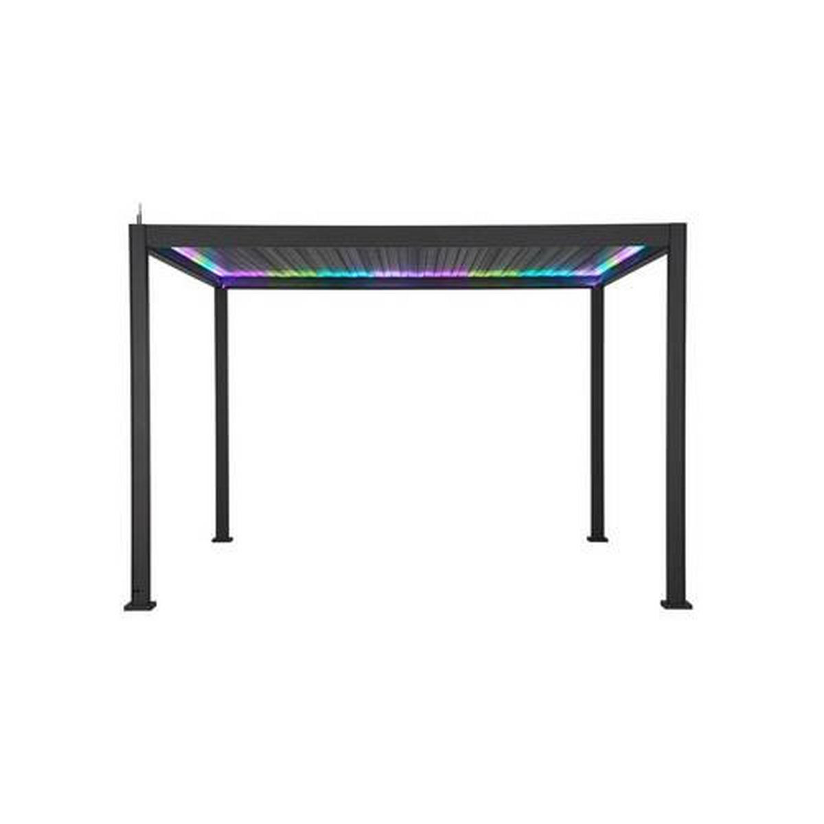 PERGOLA DELUXE LED 400X300CM 400/300/250 cm   - Anthrazit, LIFESTYLE, Metall (400/300/250cm) - Gardenson