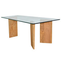 COUCHTISCH Eiche massiv ESG, Klarglas 100/60/40 cm rechteckig Eichefarben  - Eichefarben, Design, Glas/Holz (100/60/40cm) - MID.YOU