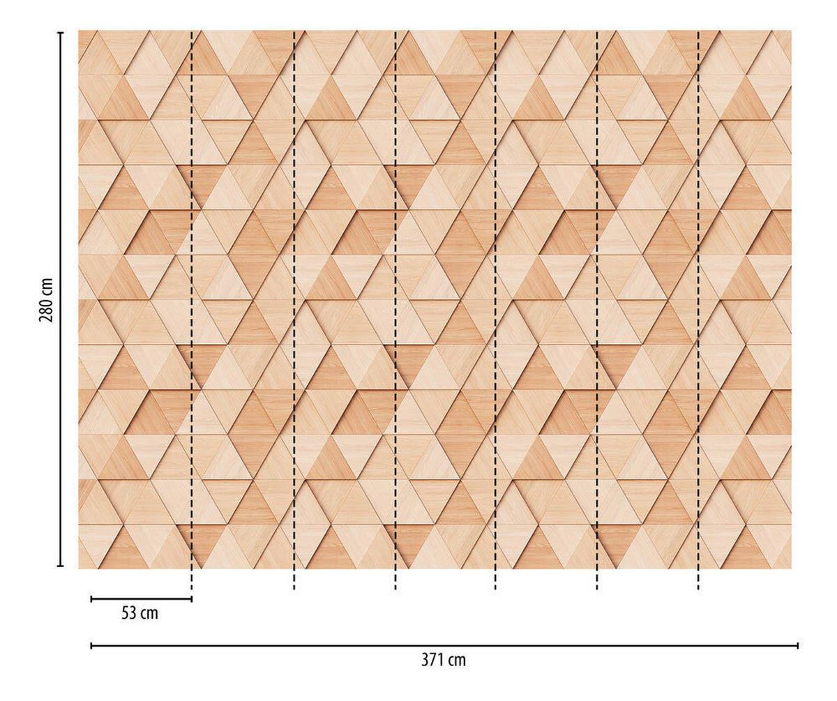 FOTOTAPETA - bež, Trendi, papir (371*280cm)