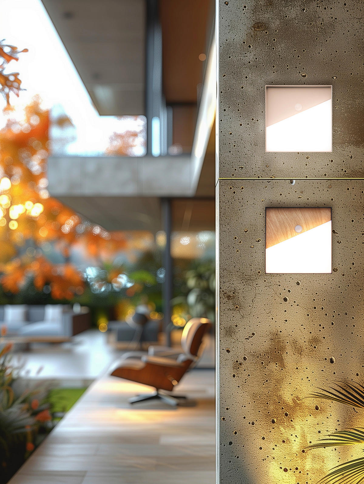 AKKU-WANDLEUCHTE - Sandfarben, Design, Metall (15/15/4cm)