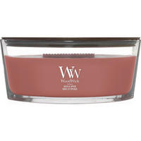 ILLATGYERTYA - cappuccino/áttetsző, Basics, üveg/paraffin (19/9/12cm) - WoodWick