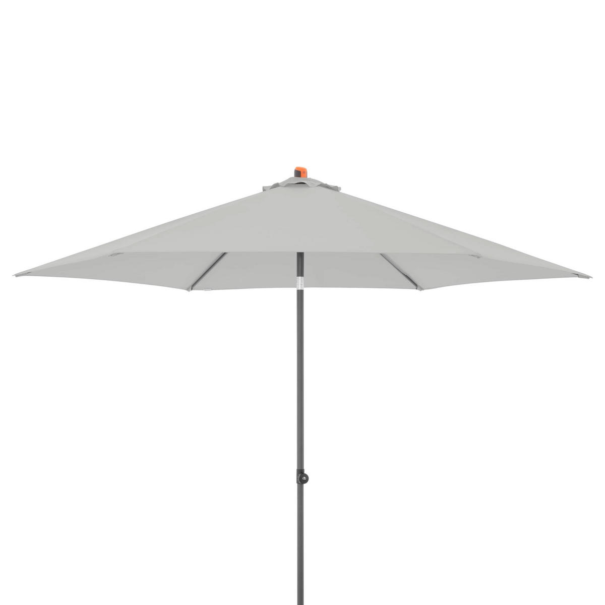 SONNENSCHIRM 300x300 cm  - Anthrazit/Hellgrau, Basics, Textil/Metall (300/300cm) - Doppler