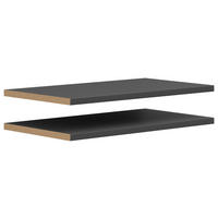 EINLEGEBODENSET 66,9/2,2/36 cm   - Graphitfarben, MODERN, Holzwerkstoff (66,9/2,2/36cm) - Carryhome