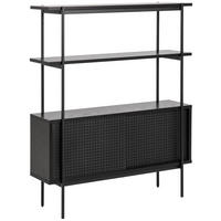 REGALELEMENT  94/113,8/27 cm Schwarz  - Schwarz, Modern, Holzwerkstoff/Metall (94/113,8/27cm)