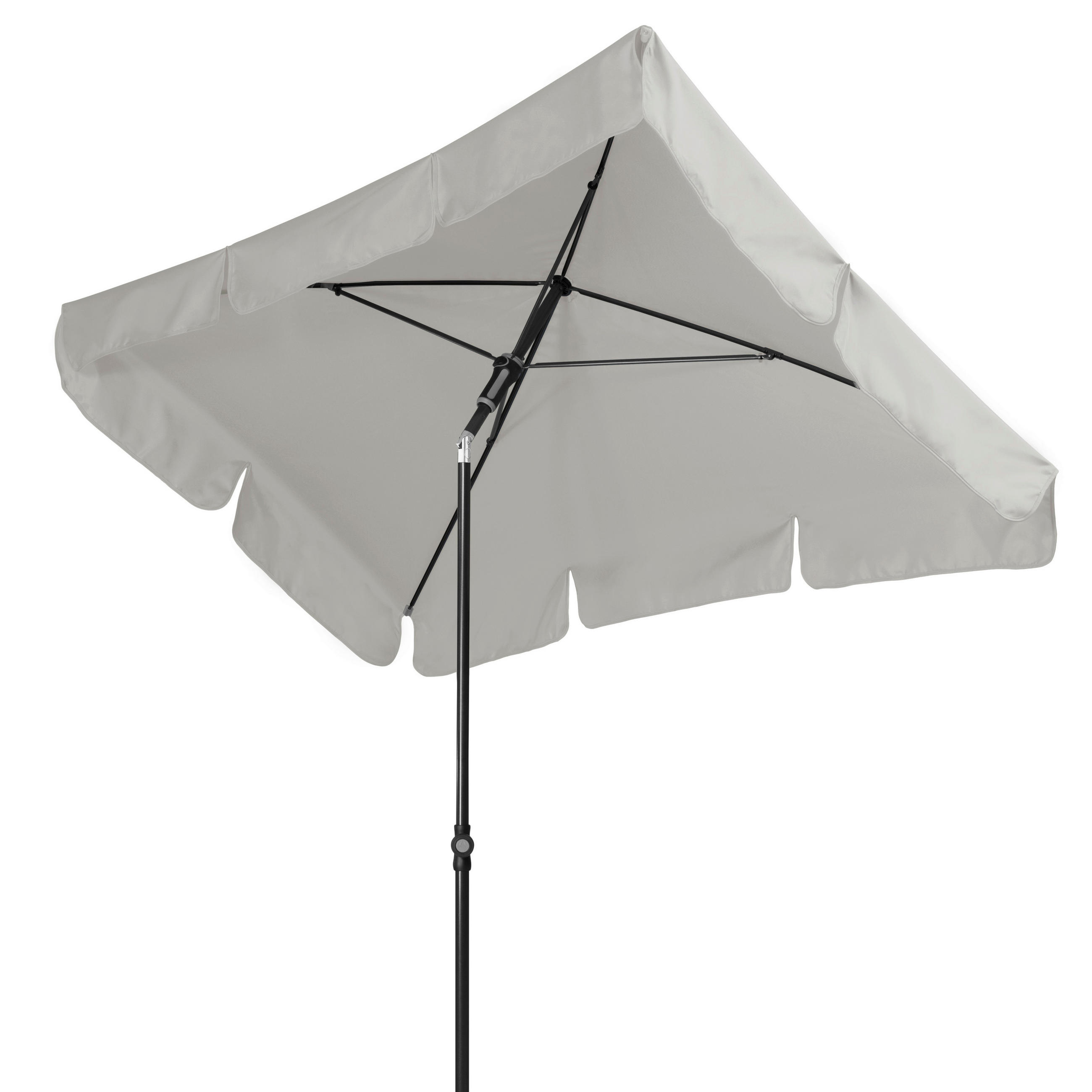 SONNENSCHIRM  225/120 cm  - Anthrazit/Hellgrau, Basics, Textil/Metall (225/120cm) - Doppler